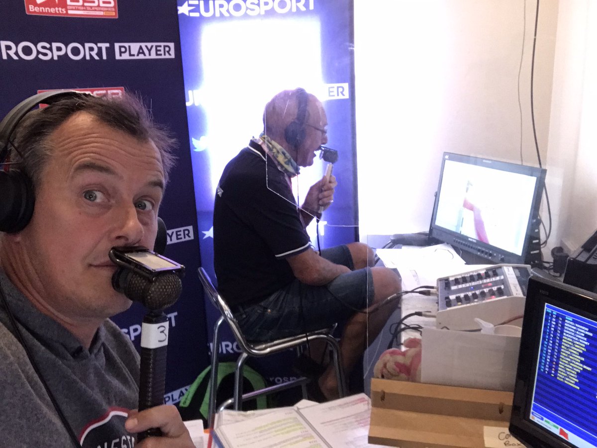 jm130tt's tweet photo. Bit of commentary today with @BarryNutley on the sidecar race at @OfficialBSB #goodfun #notaseasyasyouthink https://t.co/vy4ZQe20hX