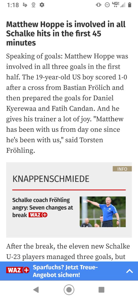 AnnaHoppe8's tweet photo. One goal, Two@assists - Very proud of you @MatthewHoppe9, @BondMG1, @hype_training @knappenschmiede    Wish we were there                            https://t.co/npINohE2ls https://t.co/uFfJyS1Q7S