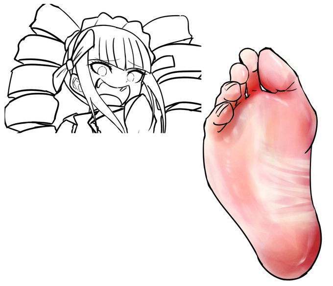 線画終わった～('・ω・`)足だけ先塗っちゃえ～😆で塗ったんだけど久しぶりに塗ったせいかいつもとやり方違うしちょっと濃過ぎたんよ。絶対浮くんよ。多分薄くするんよ。 