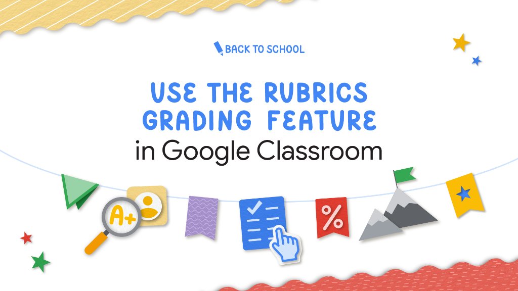 #BackToSchool tip for #GoogleClassroom users: the rubrics feature in Classroom can help you stay on top of your grading game 💯 🙌. Easily grade and give feedback on assignments from the Student work page or the grading tool. Learn more → goo.gle/2YhA7Rl