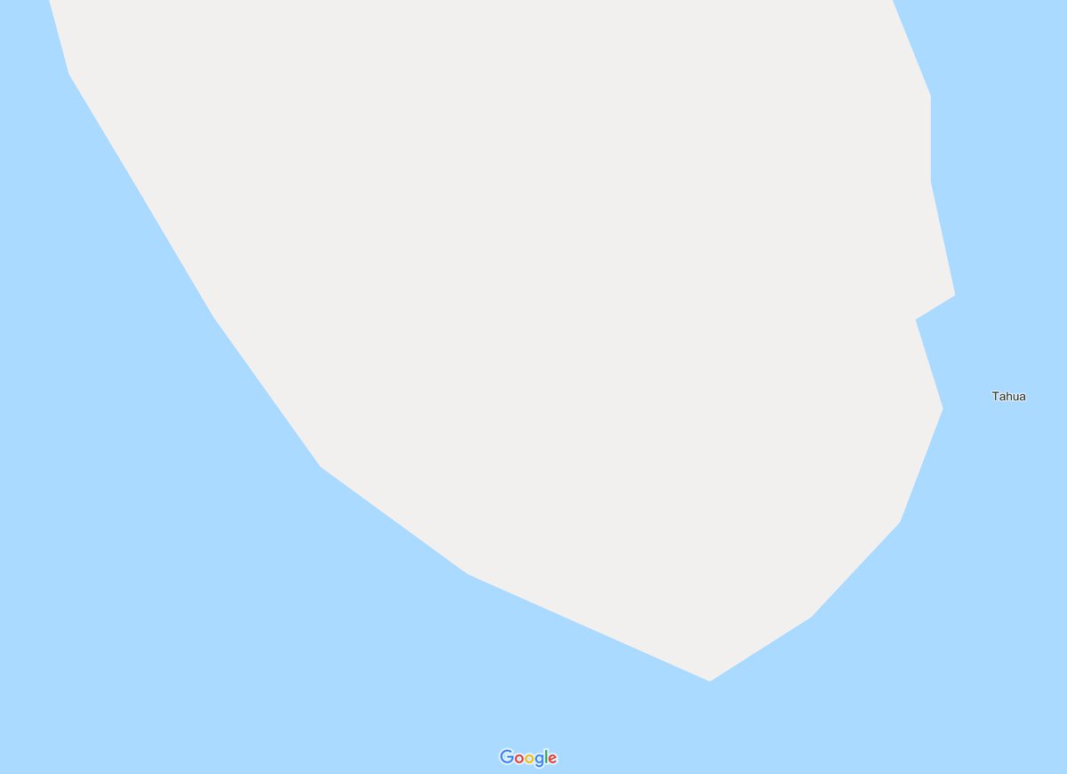 shout out to  @openstreetmap which handles the pacific better, thanks in part to crowd-sourced annotations (the one label "Tahua" on google maps is incorrect)