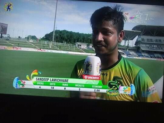 bhuwan_bhusal77's tweet photo. it's amazing performance by
#sandeep_lamichhane
4-0-8-2
#CPL_2020 https://t.co/K7D5td349n
