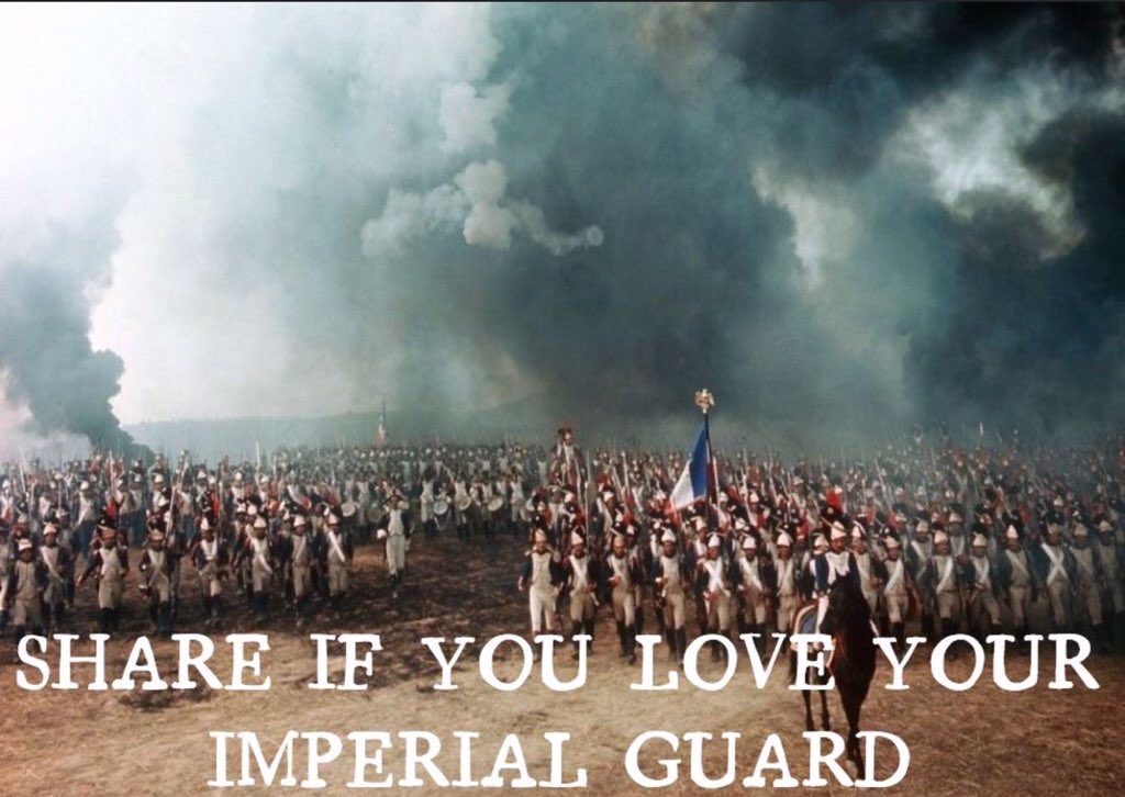 FeblesCarl's tweet photo. Napoleon's Imperial Guard. Vive L'Garde! https://t.co/5flLdIa5fQ