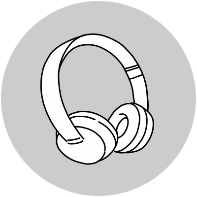 Sato フリーアイコン Freeimages Freeicon ヘッドフォン Headphone シンプル