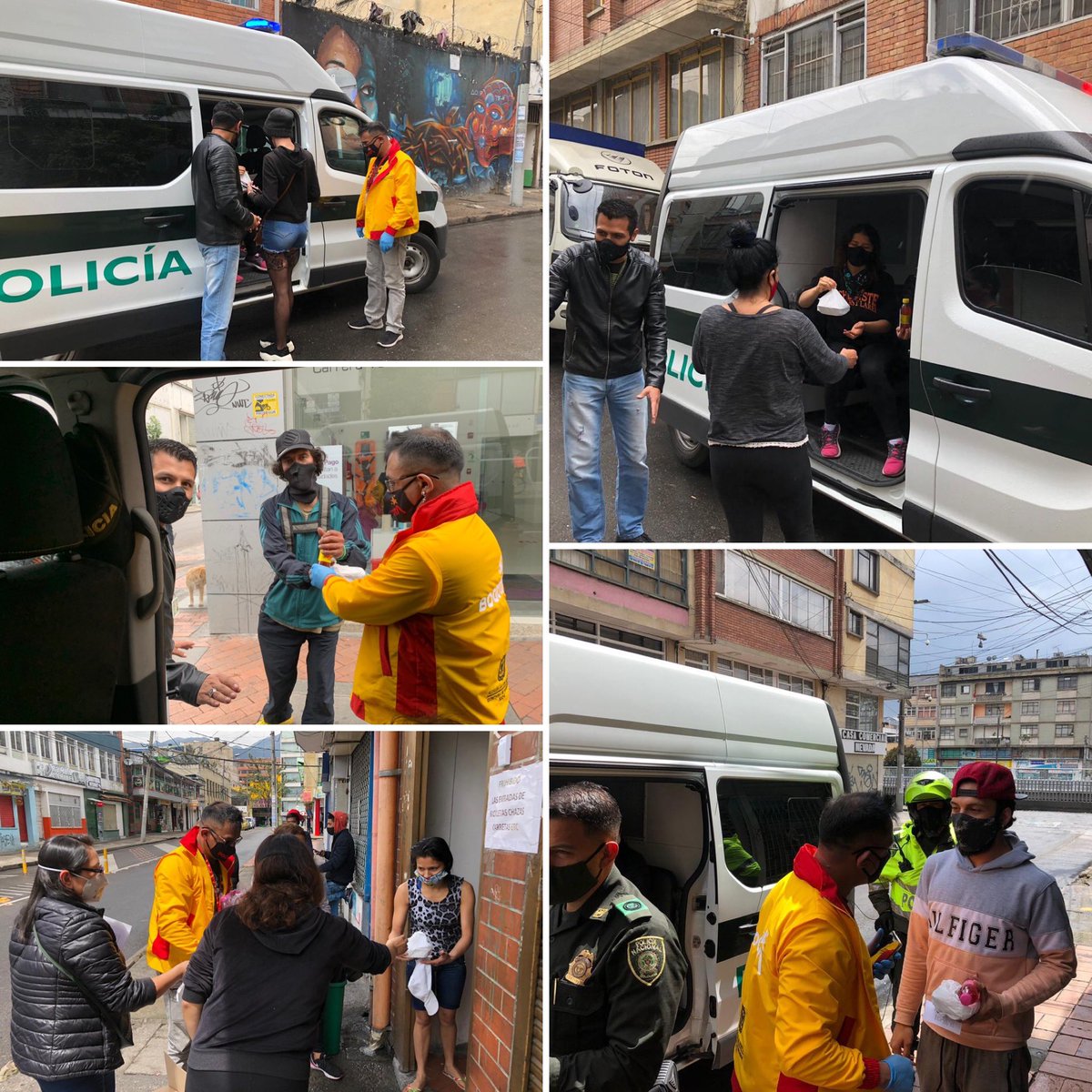 Hoy donamos 30 lasañas para familias migrantes, personas habitantes de calle y LGBTI. Agradecemos al intendente de la policía y al gestor de la subLGBTI por su acompañamiento. Si puedes ayudar a alguien, hazlo. Una ayuda pequeña puede ser una gran diferencia para quien la recibe.