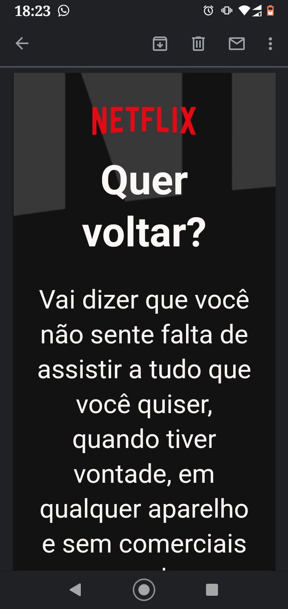 Iaradan's tweet photo. @NetflixBrasil lembra muito um ex-namorado que eu tive !!! 
#Netflix 
#netflixbr https://t.co/L7FfSHOkIw