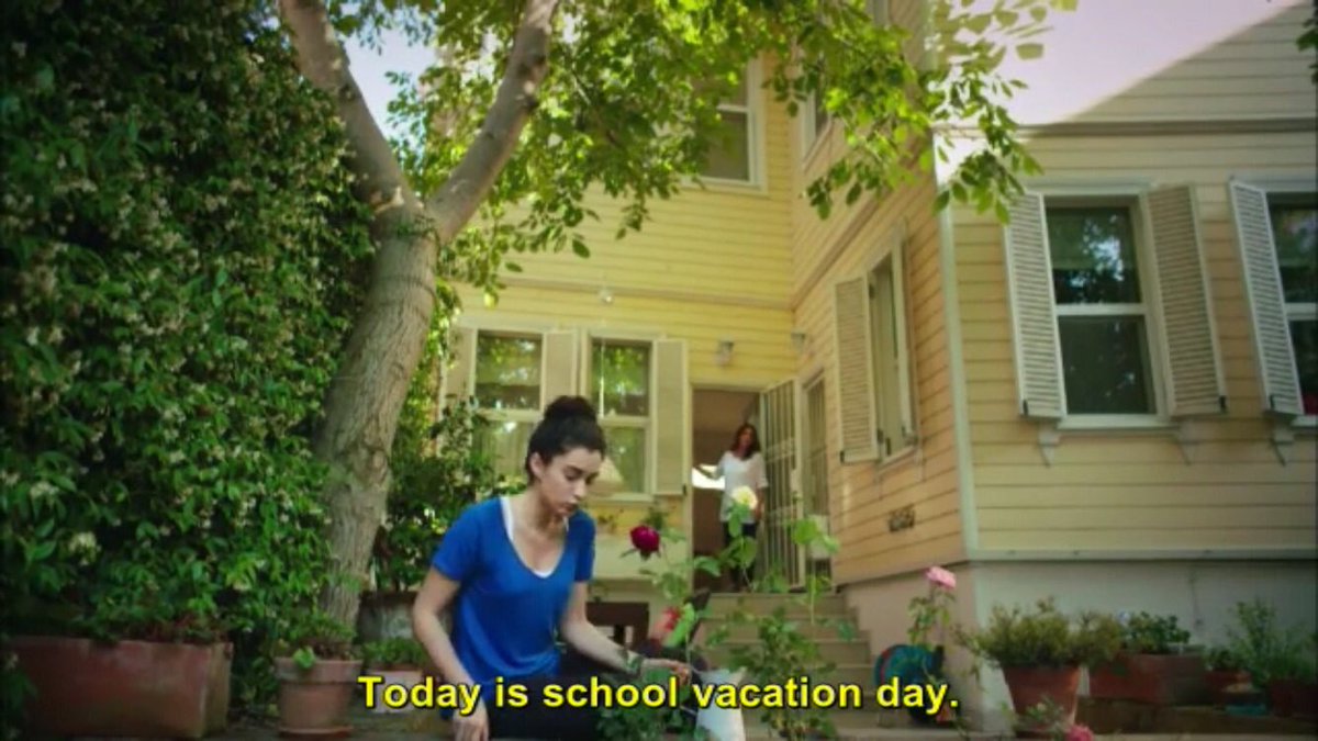  #gunesibeklerken episode 2. 1) how is this girl gonna lie about school day off when she lives with the headmistress?  2) I really shouldn’t laugh but all this time she’s been talking to her moms neighbor tufkan who’s lost at sea. 3) baris  the teenage feels