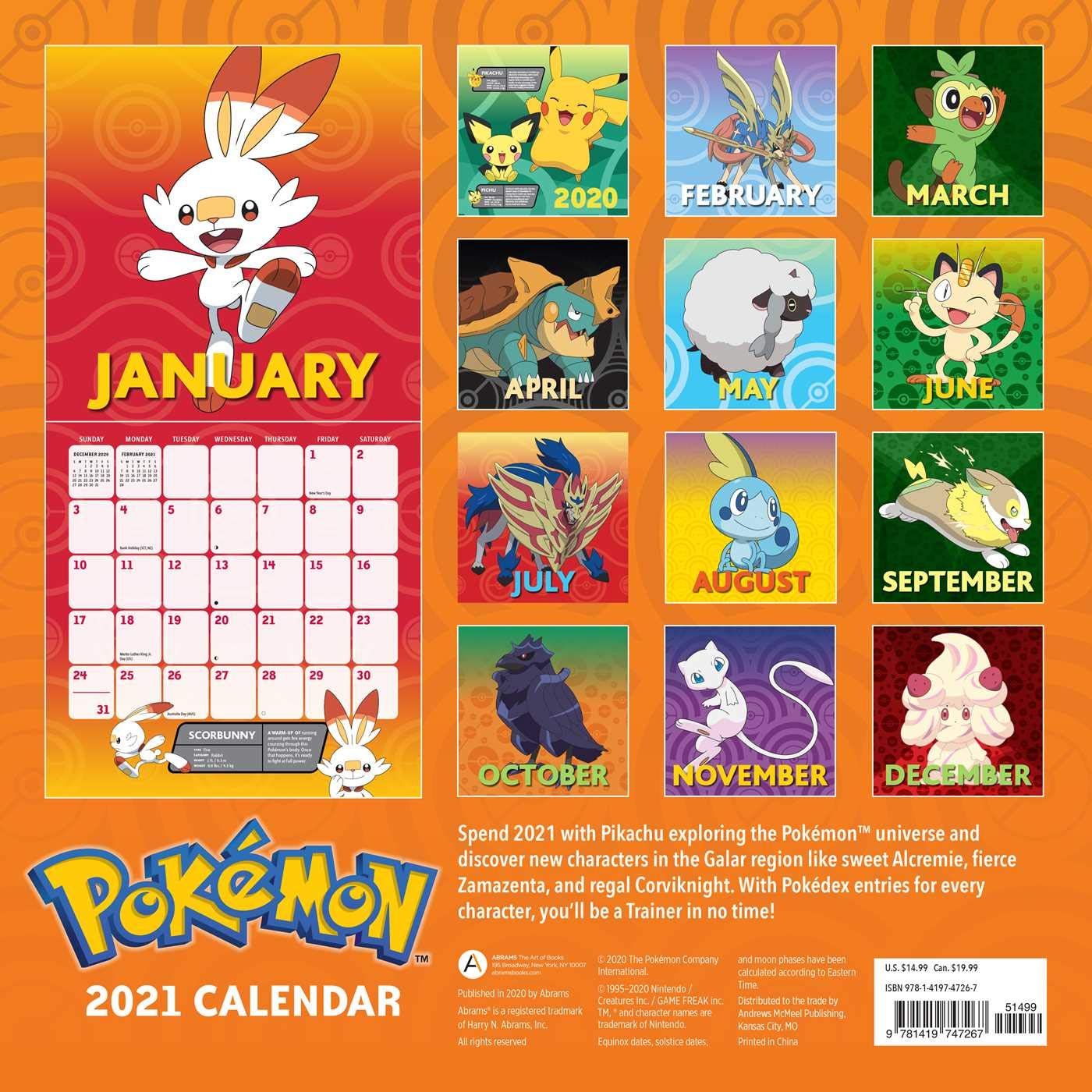 Nintendeal On Twitter Pokemon 2021 Wall Calendar Pre Order On Amazon Https T Co Edsyzlxrbt Other 2021 Calendars Https T Co Mbqtp8yshr Https T Co Mgkpglqdwe pokemon pixel art 2021 wall calendar