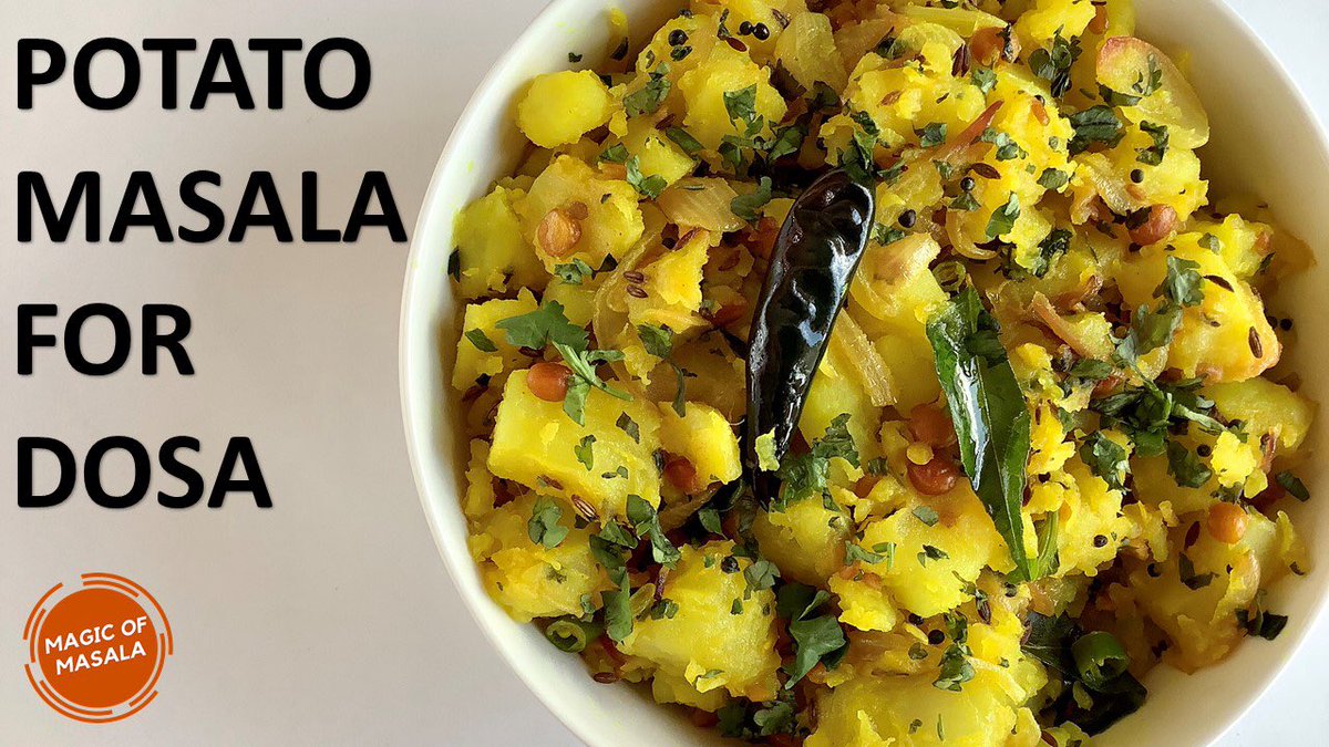 youtu.be/-gi-vH7e-AI #aloobhaji #potatomasalafordosa #indian #recipes #dosamasala