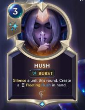 We may make more cards like Purify that permanently silence followers, but for now if a card can silence champs you can expect it limited to one round.