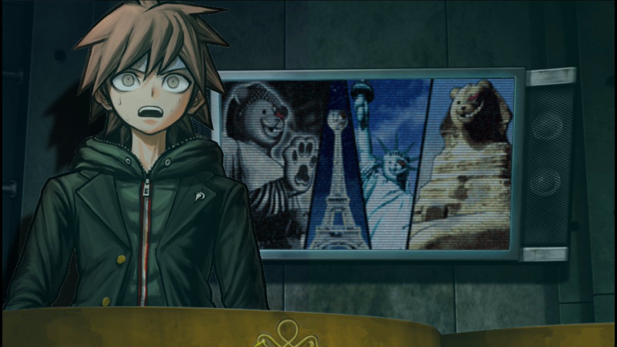 Makoto sees how the world looks when Danganronpa exists