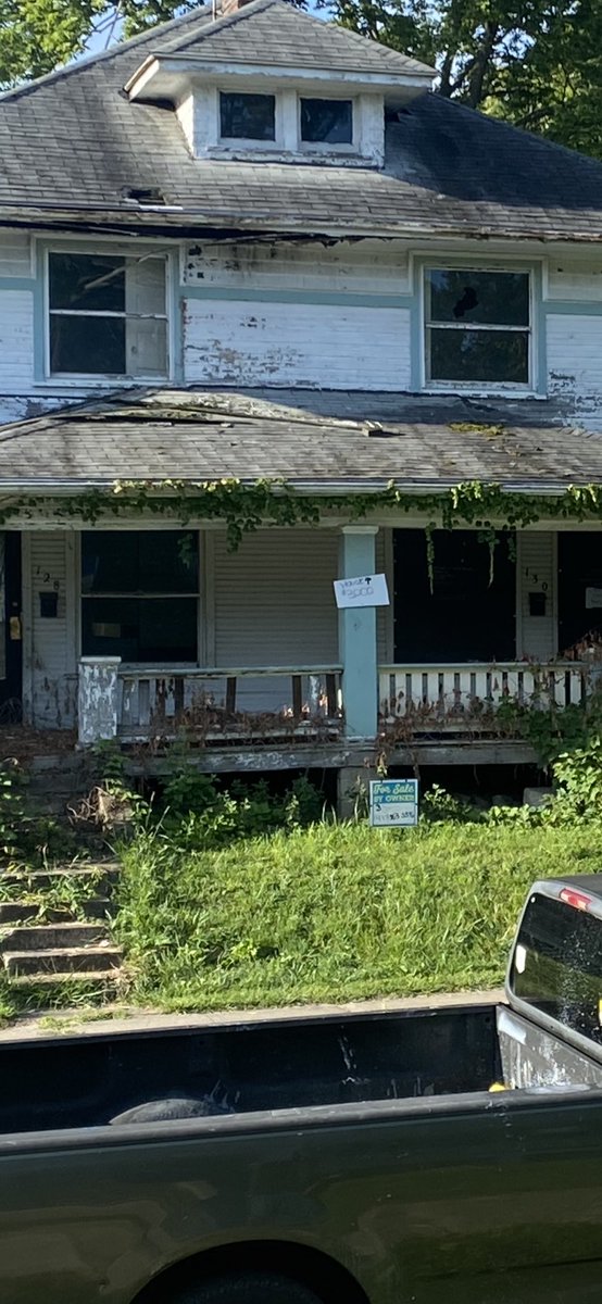 The seller literally put a hand written price sign outside... wtf! I already own the house next door and across the street.