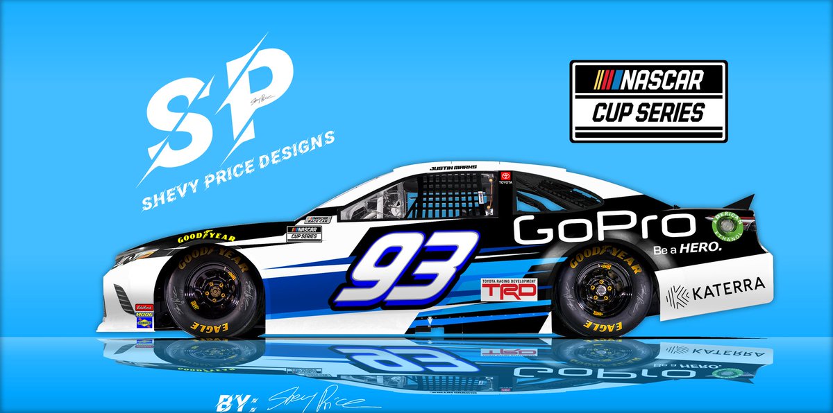 S_PRICE_DESIGNS's tweet photo. 2021 @JustinMarksDG @landoncassill @GoPro paint scheme concepts. @NASCAR #NASCAR #Racing #motorsports #design #toyota #camry #PaintScheme #FridayVibes #racecar #sports #GoPro #go #pro #camera #video #film #new #BeAHero #motorplex #JustinMarks #LandonCassill #Trackhouse #CupSeries https://t.co/MBD0u7jX9A
