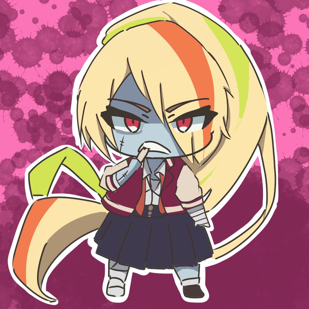 ゾンビランドサガ 二階堂サキ 可愛い イラスト イカゲソ サキちゃん ミコト のイラスト