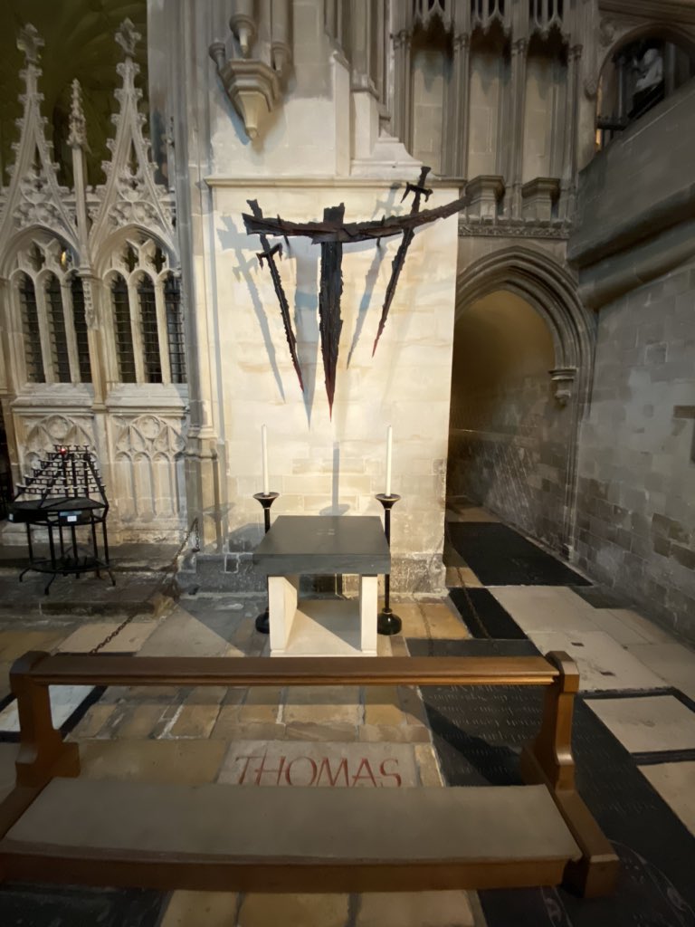 At last I visited the Canterbury Cathedral spot where Thomas Becket was killed by 4 men loyal to King Henry II in 1170.My Italian secondary school English literature teacher, who was so passionate about X-XVI century English history would be proud of me! #staycation  #uk 