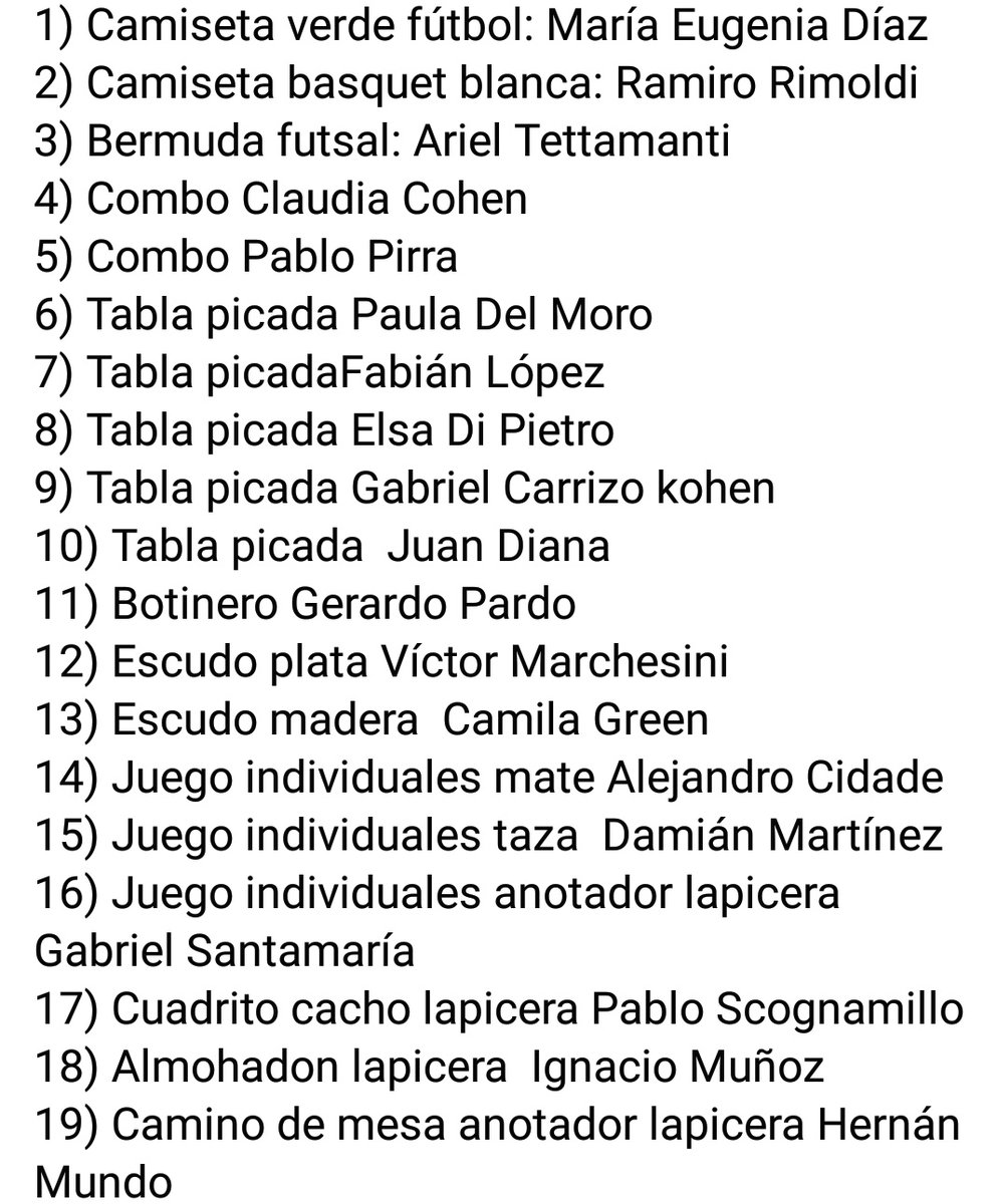 con_ferro's tweet photo. ¡Hola! Ya están los ganadores de los sorteos, entre quienes se anotaron y colaboraron con la causa. Si estás en la lista enviá nombre, apellido, DNI y teléfono a todastodosferro@hotmail.com. ¡Gracias! 💚#TodasTodosConFerro https://t.co/HMspeZ1jE8