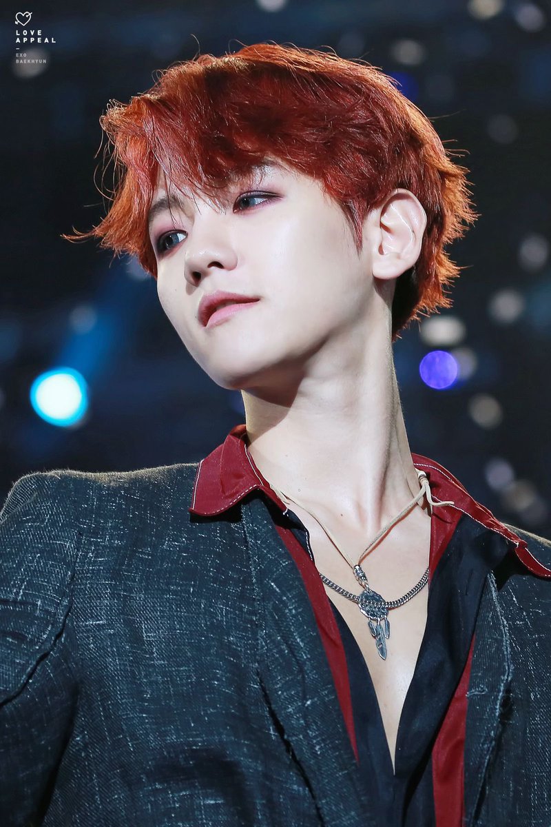 Day 2!!!!! lotto baekhyun is already a killer and the red is a cherry on top 