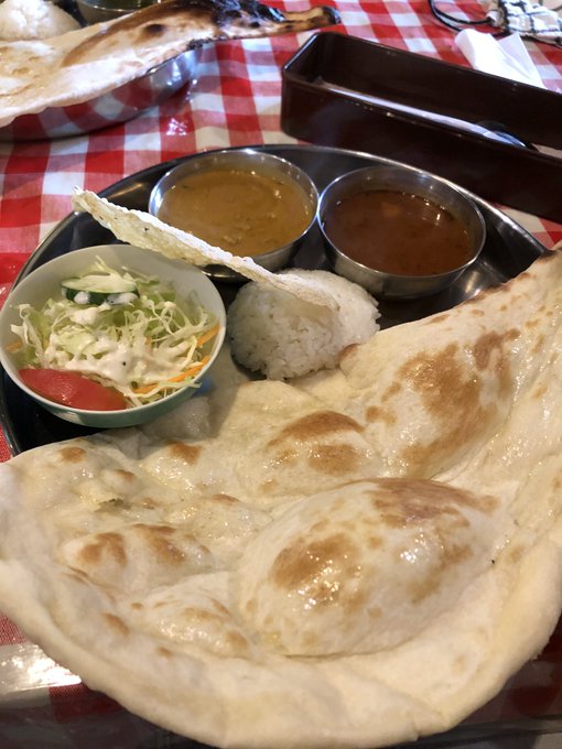 お昼はインドカレー! 