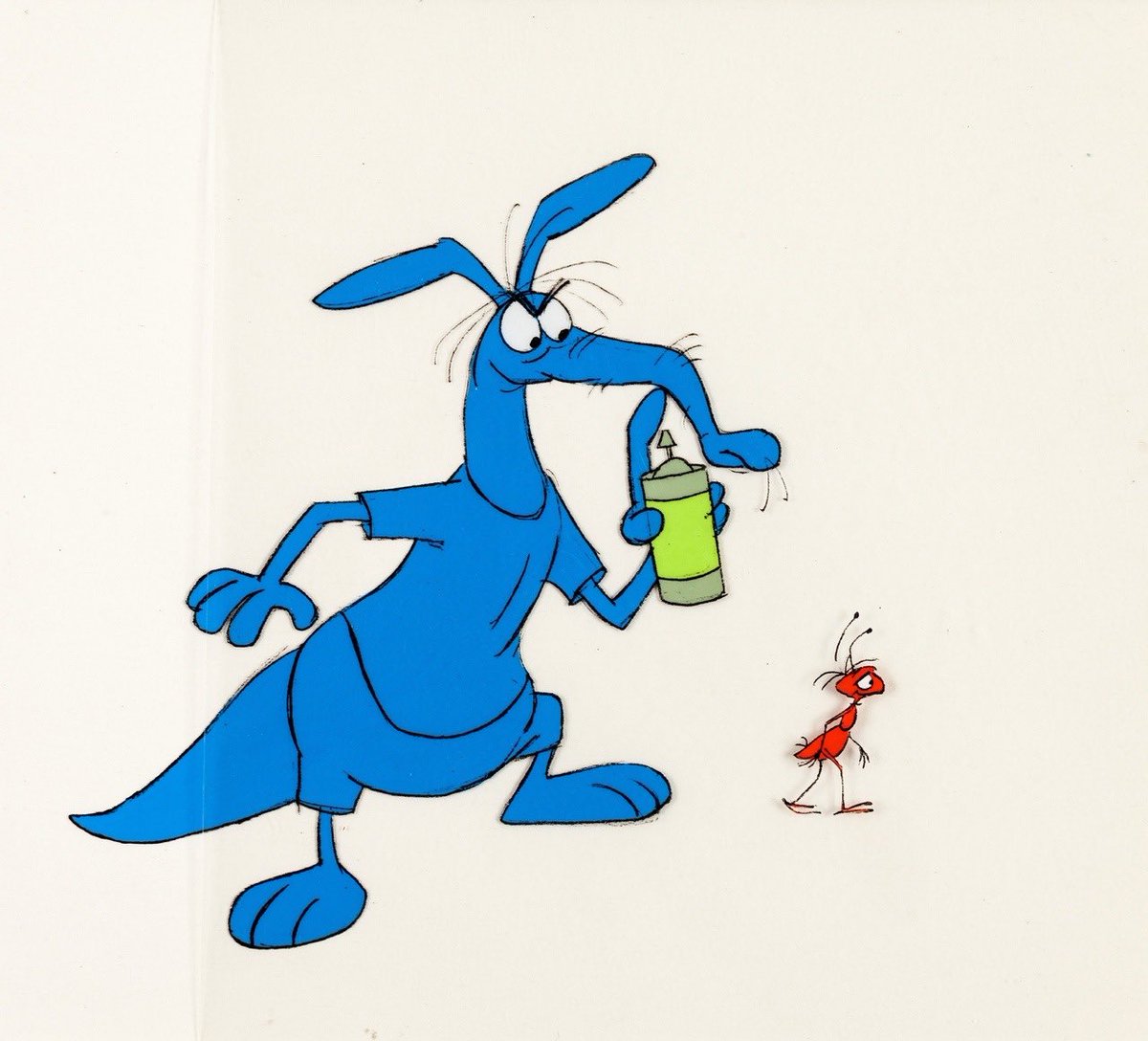 Animation art from 1969 DePatie-Freleng cartoon, THE ANT AND THE AARDVARK., image size:1200x1088