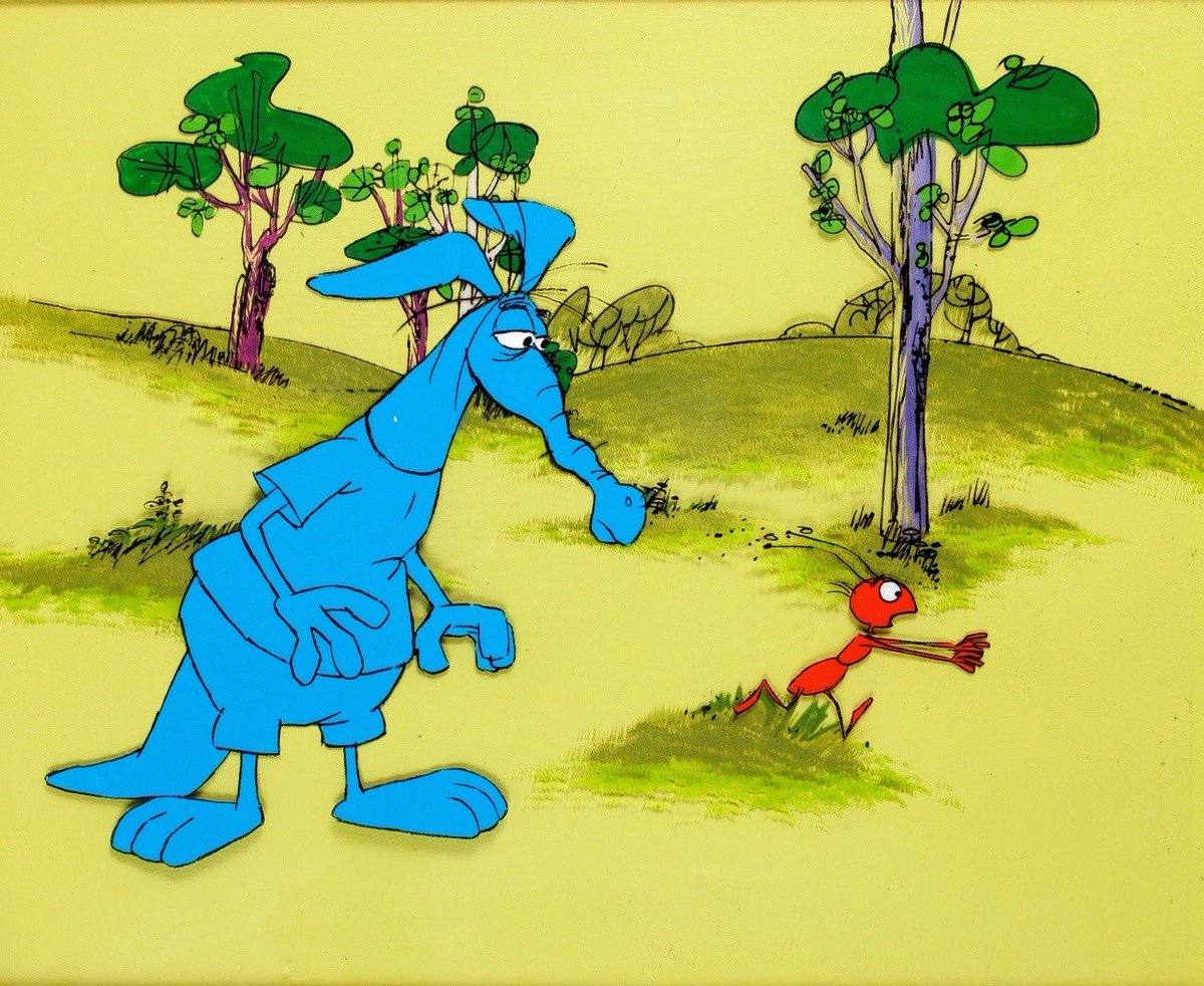 Animation art from 1969 DePatie-Freleng cartoon, THE ANT AND THE AARDVARK., image size:1200x982