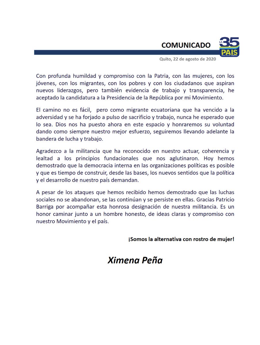 XimenaPena1's tweet photo. Con esperanza a mis queridas/os compatriotas dentro y fuera de la Patria!! https://t.co/IS88OnmB93