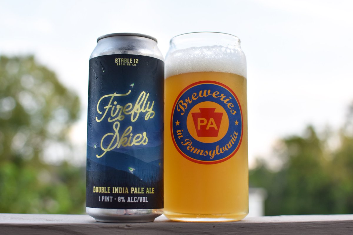 BreweriesinPA's tweet photo. RT with what’s in your glass tonight!

It’s the perfect night to have a beer and catch some fireflies.

Firefly Skies • @Stable12Brewing • 8% DIPA • Mosaic &amp; Azacca hops

#breweriesinpa #pabeer #stable12 #fireflyskies #stable12brewing https://t.co/JJ3o3Kl2fc
