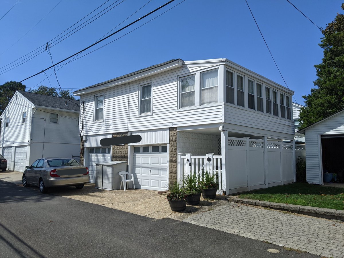 My Grandmother meanwhile lives in the remnant of the old ADUs. Way back when garage apartments were legal and allowed the space above the garage to be used for living. My grandmother was able to sell her her house in the front to my uncle and he rents it to her at below market