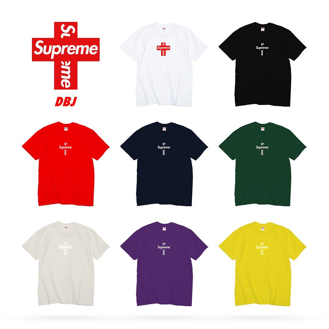 Supreme クロスボックスロゴTシャツ