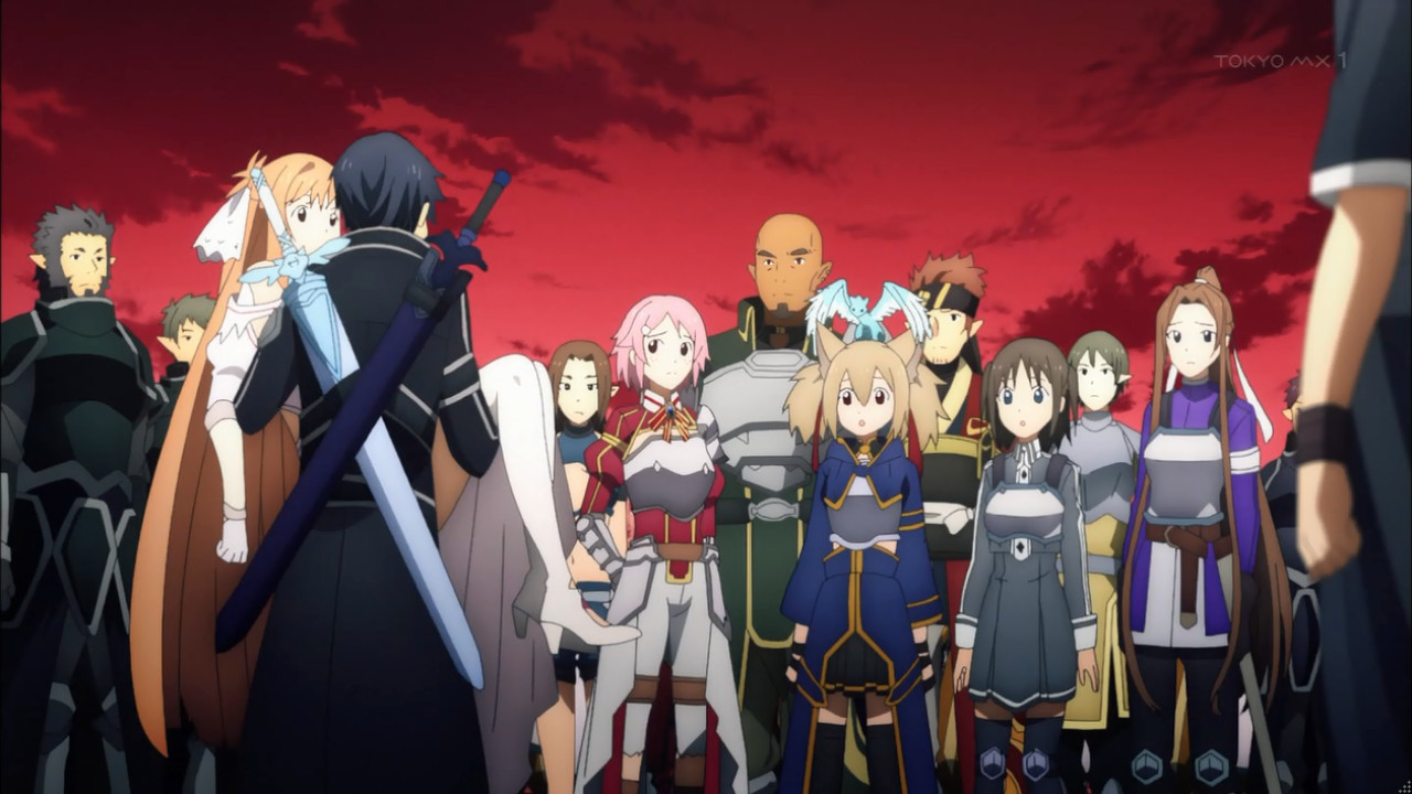 ぶし Saoめっちゃ面白い笑いすぎて腹痛くなった最高のギャグアニメや Pohとの戦闘よかったのに集合絵の顔とガイナ立ちで大爆笑したわ ギャグ日かと思ったわ T Co 01zdt7cteu Twitter