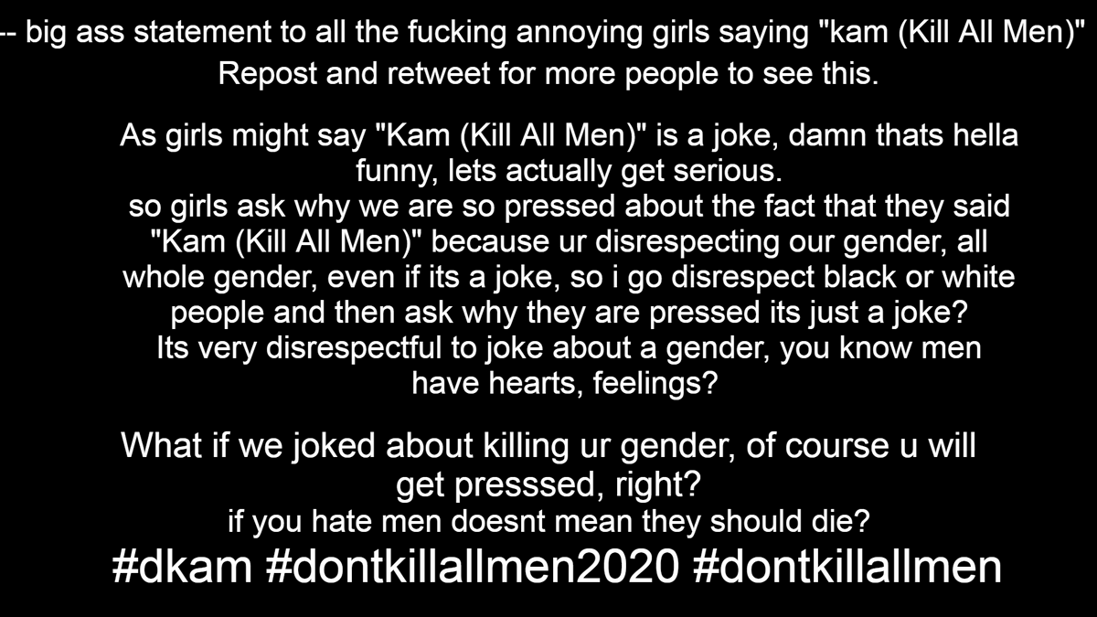 Dontkillallmen's tweet photo. Read this if you have time. #dkam #dontkillallmen2020 #dontkillallmen https://t.co/PkaeRxCh6X