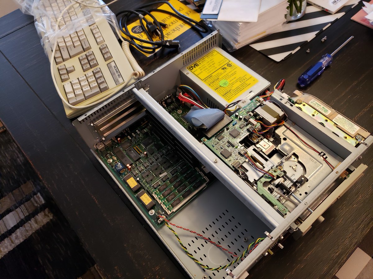 Hey all, quick note tonight's stream is being moved to Monday. Got my hands on this 29 year old 386SX and it's in need of some surgery (leaking battery). I've been told I have 1 day to get it off the dining room table. lol