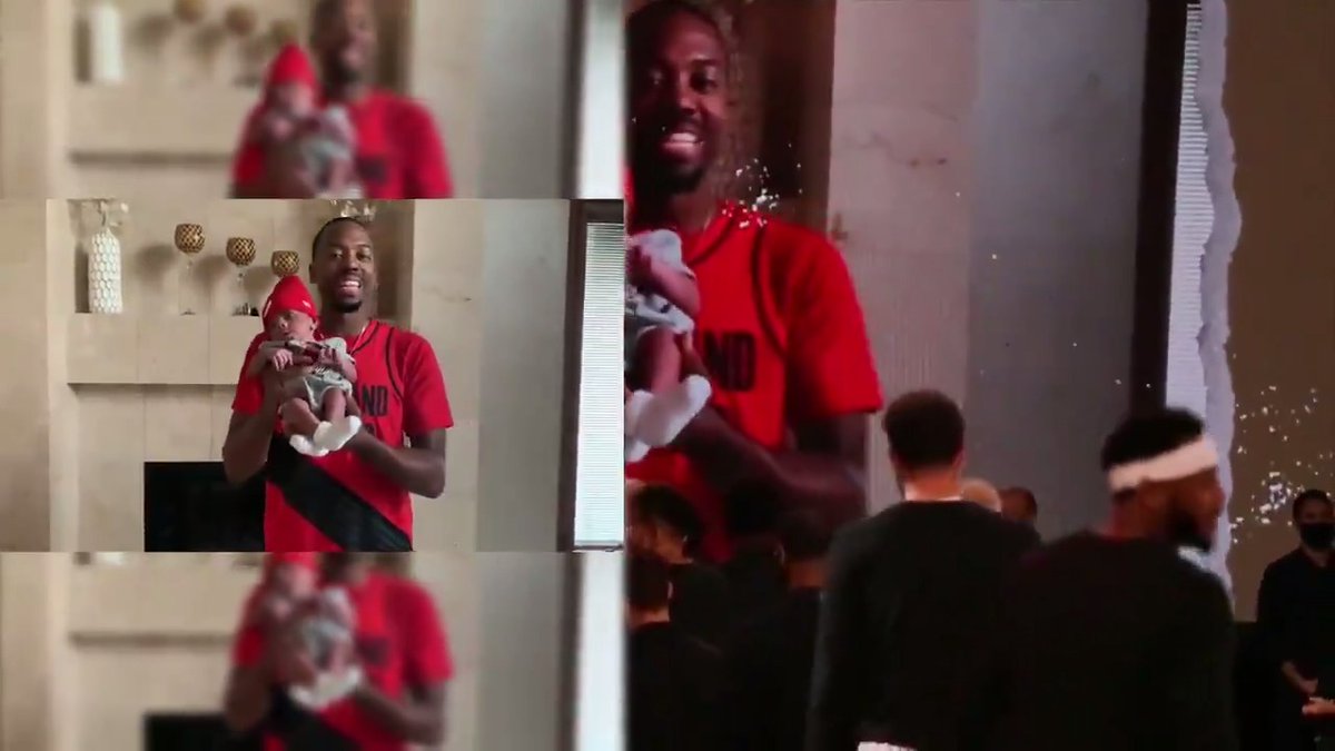 The @trailblazers family announced the starters in Orlando! #BESTofNBARestart https://t.co/YNF5aX0QbM