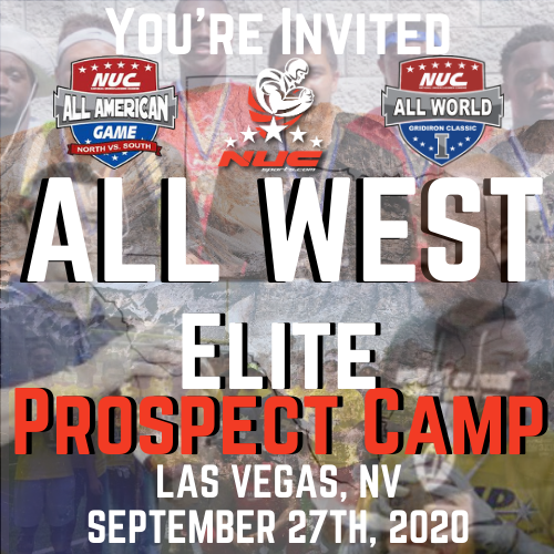 Coach Schuman (@coachschuman) on Twitter photo <a href="/AlexEsparza_50/">Alejandro Esparza</a> You are invited to All West Elite Prospect Camp September 27th, 2020 in Las Vegas, NV. You Can Register At topprospectelite.com using code football19 for 50% off for invited athletes. <a href="/AlexEsparza_50/">Alejandro Esparza</a> You are invited to All West Elite Prospect Camp September 27th, 2020 in Las Vegas, NV. You Can Register At topprospectelite.com using code football19 for 50% off for invited athletes.