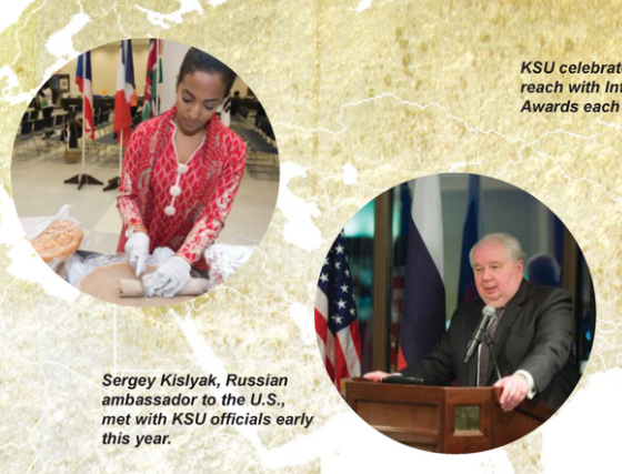 You know what else is a crazy coincidence?In April 2016, as someone was hacking the DNC server, a special guest visited Kennesaw State's campus to celebrate for the school's"Year of Russia"The special guest was ... "The Russians"Sergey Kislyak.
