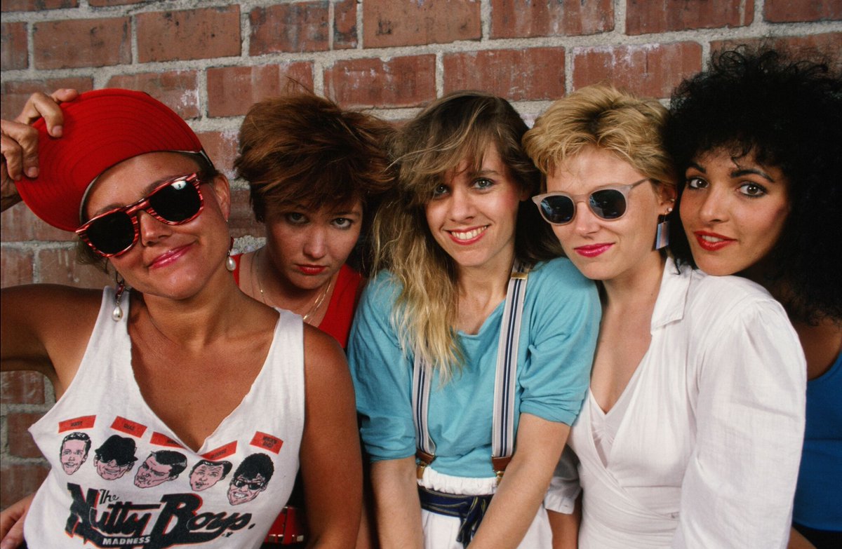 Belinda Carlisle, Kathy Valentine, Charlotte Caffey, Gina Schock and Jane Wiedlin of the Go-Go’s.
Put them in the Rock and Roll Hall Of Fame already.