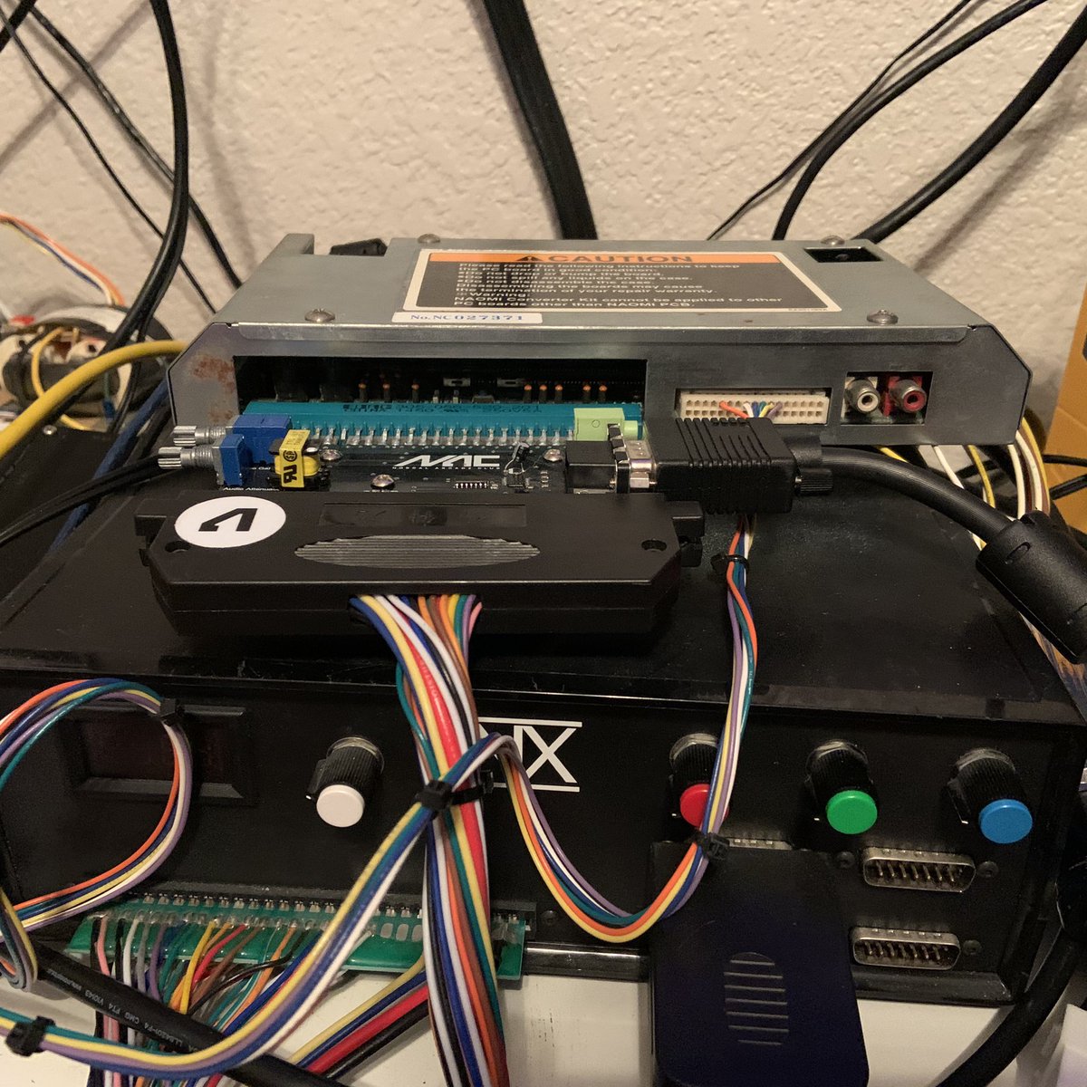 OutdateRef's tweet image. Gave up on trying to find the correct sized #compactflash that will work with my #seganaomi #cfkit. CF to SD card adaptor did the trick. Now my setup is reliable &amp;amp; I can move it between my #arcade cabinet &amp;amp; #supergun setup. Time to retire the #gdrom drive? #gaming #collecting