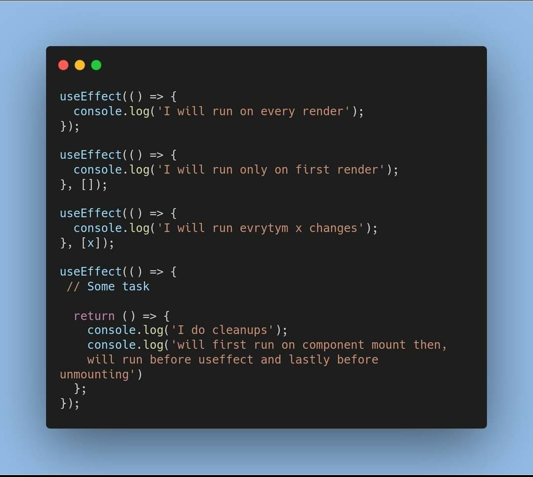 elango_sundar's tweet image. #react #javascript #useEffect