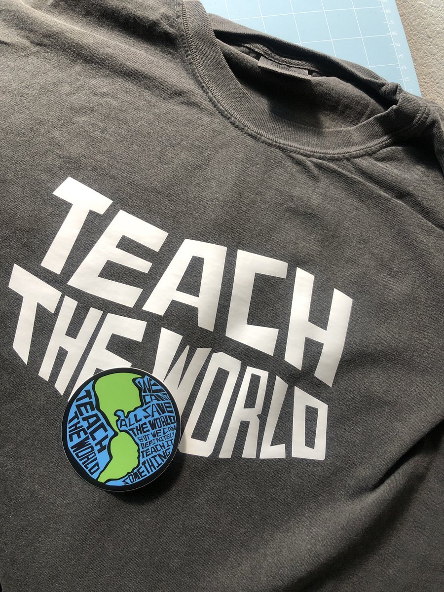 creators__'s tweet photo. Teach The World

DM us if you would like to purchase. Any color Tee but we are only printing design in white right now. $35 and comes with the Teach The World sticker. https://t.co/fiOMuCn5ON
