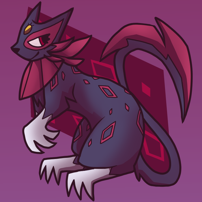 CometSnek's tweet photo. A Pokemon fusion of Liepard and Weavile!

#pokemon #fakemon #pokemonfusion https://t.co/Jf6JnkYSvV