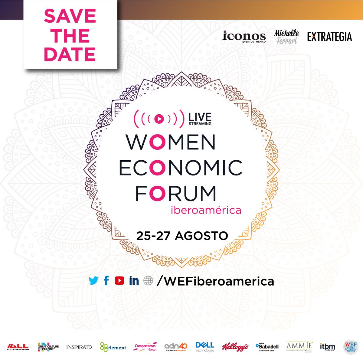 adnnoticiasmx's tweet image. Del 25 al 27 de agosto, disfruta gratis del #WomenEconomicForum en sus plataformas digitales. 
Entra a wefiberoamerica.com para conocer los detalles. #BalanceInAction