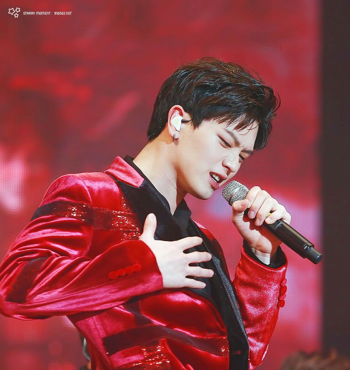 «30 Day Bias Challenge»D-5 - Bias in red #SUNGJAE  #성재  #BTOB  #비투비