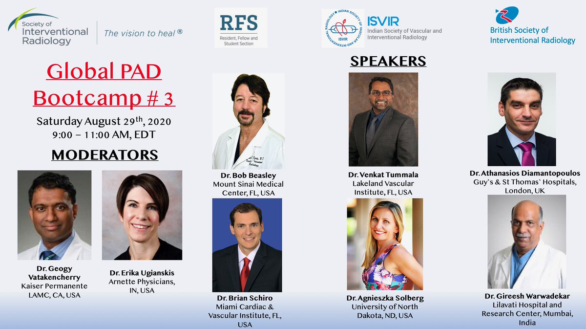 Join us for Part 3 of the Global PAD series with some of the best in the field. This excited series resumes on August 29, 2020 @ 9am. 

Registration link:
attendee.gotowebinar.com/register/41954…