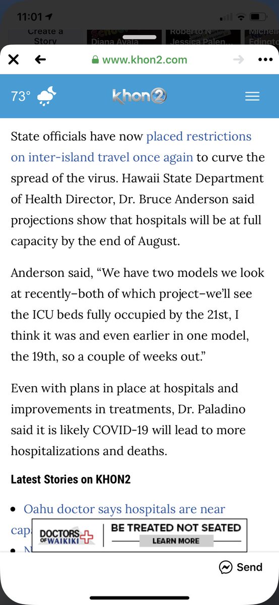 soto_dave's tweet photo. @KITV4 On August 6th They predicted our hospital ICU beds will be at capacity by now...Barely half capacity with only 35 COVID patients. https://t.co/Ea8GqaVihi