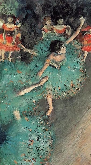 Danseuses basculant (Danseuses vertes) - Edgar Degas
