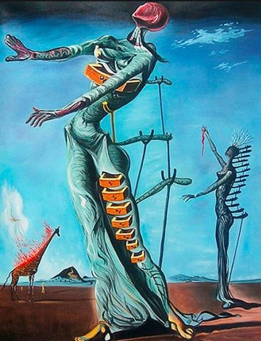 Jirafa en llamas - Salvador Dalí
