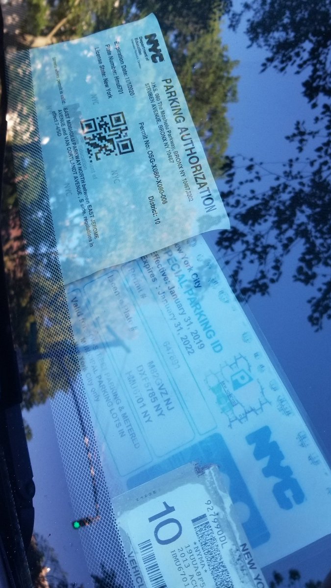 Placard Corruption This Placardperp Had A Fakeplacard That Was A Forgery Of A Nyc Dot Issued Disability Placard And A Nycschools Placard For Somewhere Else Good Enough For Nypdtransport To Let Them
