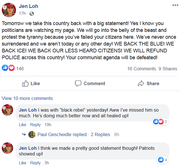 Jen Loh offers participation awards for all of the fash in Portland today!! Things quickly went from, "We take this country back," to "we SHOWED up." Well done PDX!!