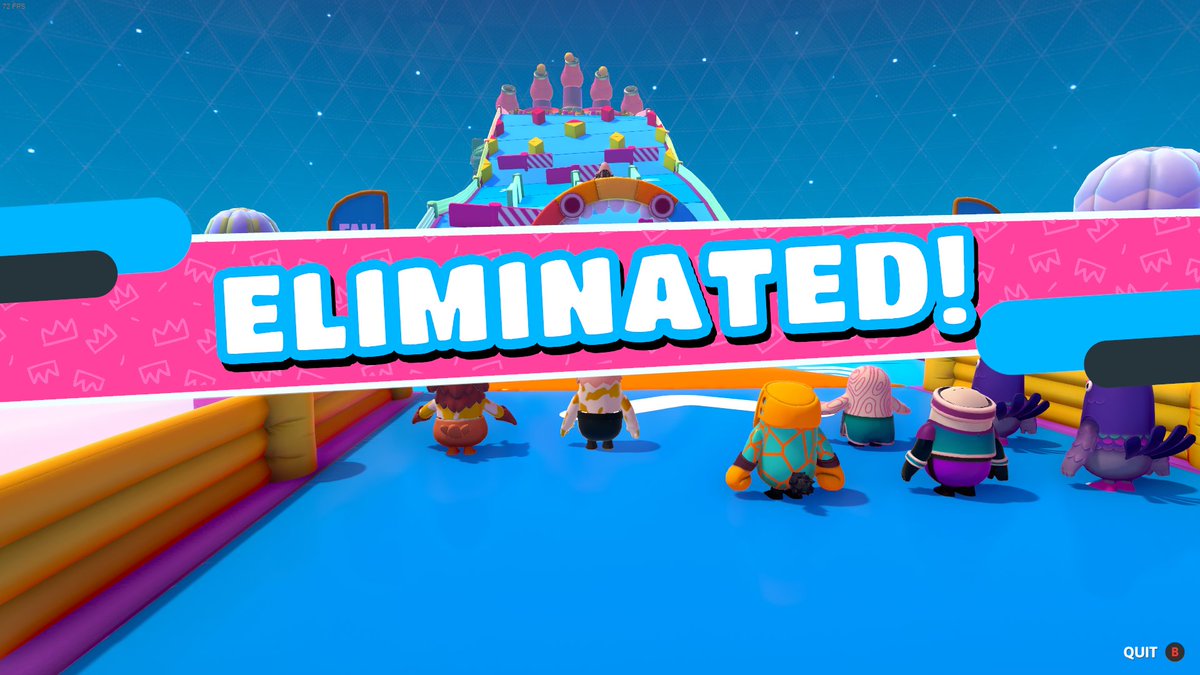 SirSheepe's tweet photo. @FallGuysGame Apparently there are teleporting hackers now? He was to my right and in a fraction of a second he won the game. https://t.co/mJFgqL9etJ