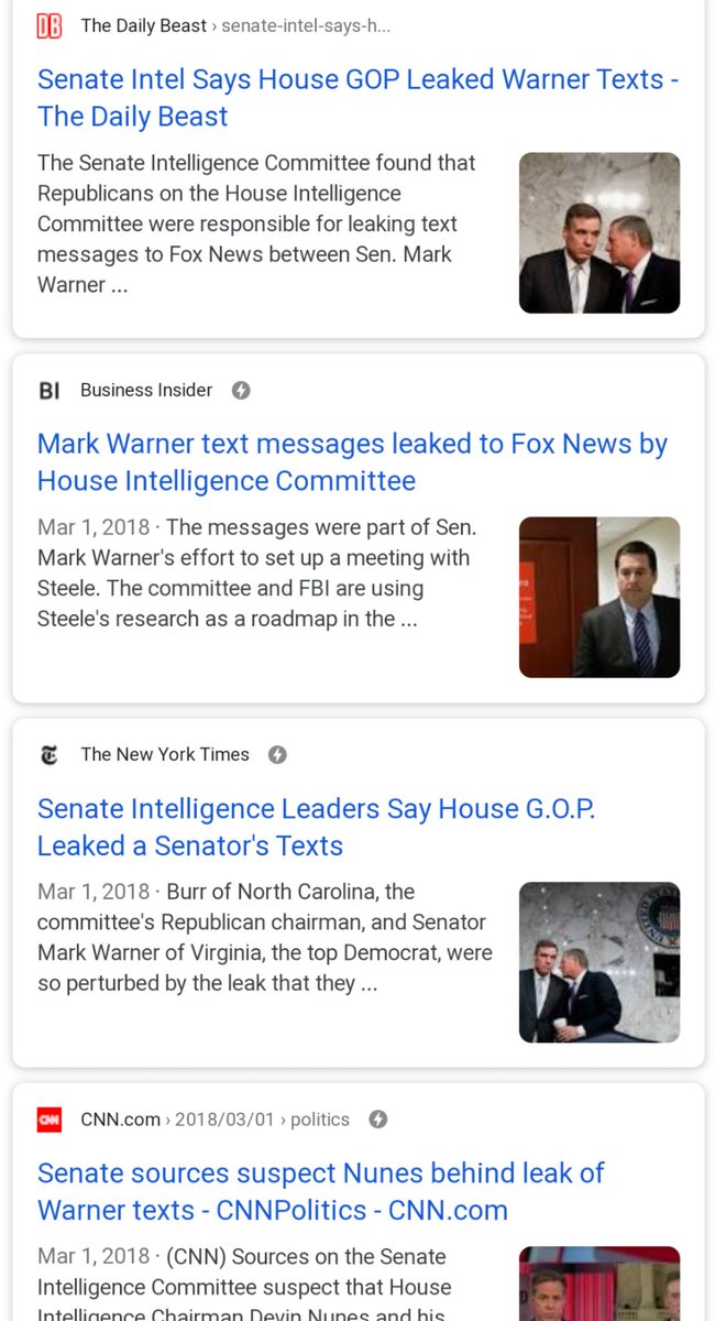 Here,  @TheLastRefuge2 knows there is no evidence that Warner's texts came from Dugan, yet he dishonestly says it "appears" that way.In fact, more evidence suggest House Intel Staffers were responsible. Why would Dugan "leak" that information?