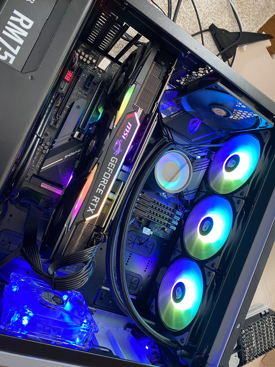 パソコンar 代表 有野兼一郎 山梨県のパソコン修理屋 Geforce Rtx80super グラボ取り付け完了 やっぱ かっこいい Msi 自作pc ゲーミングpc